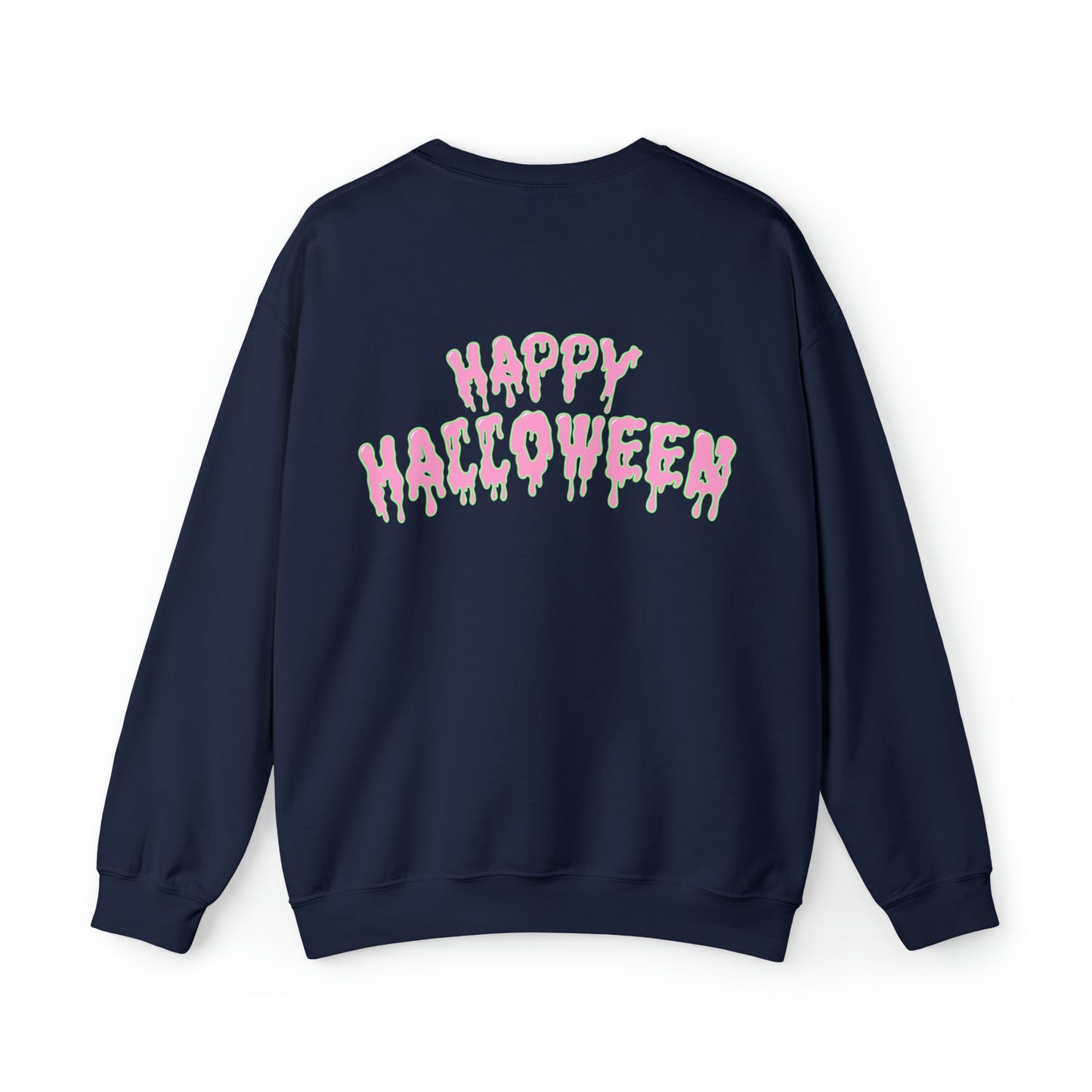 Pastel Halloween Candy Apple Sweatshirt, Front & Back Design #PastelHalloween #Halloween #CandyApple Unisex Heavy Blend™ Crewneck Sweatshirt