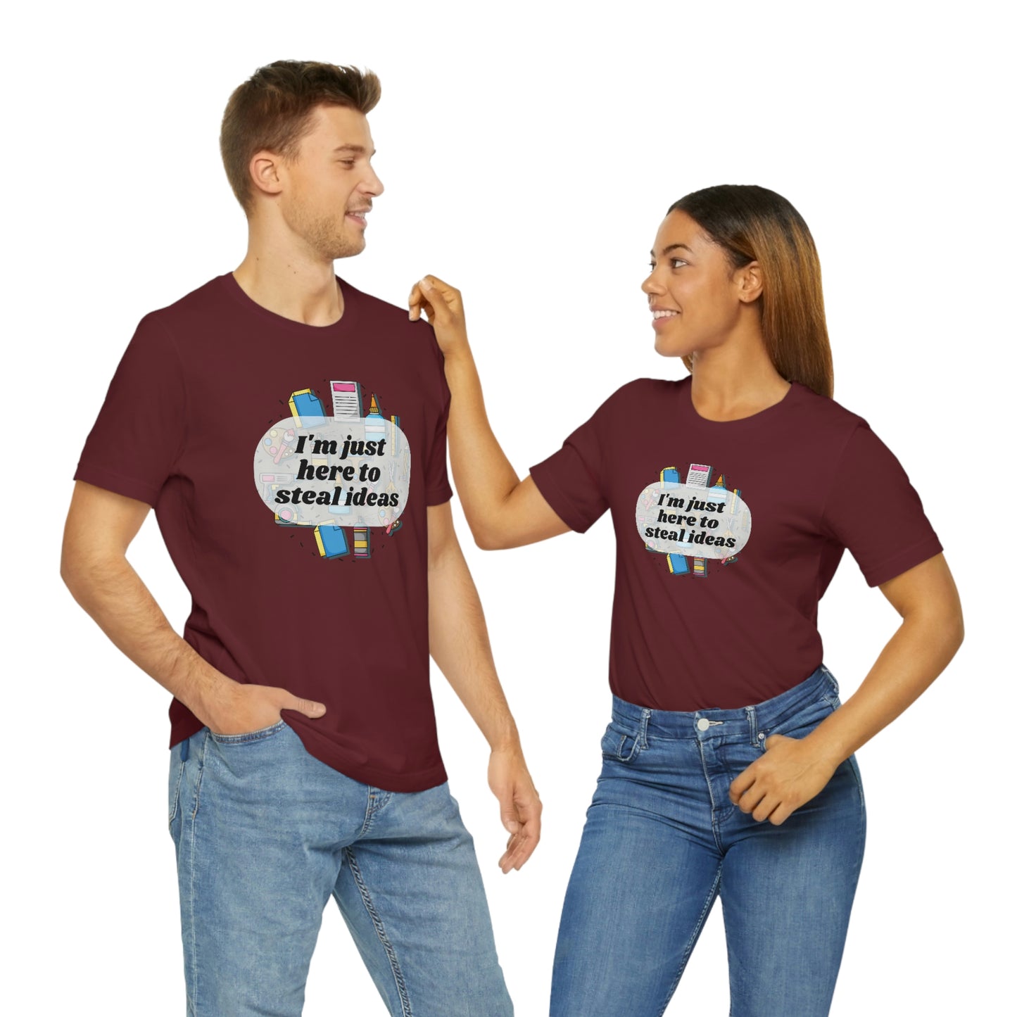 Im just here to steal ideas, funny craft fair shirt, shirt for crafters, multiple colors available!