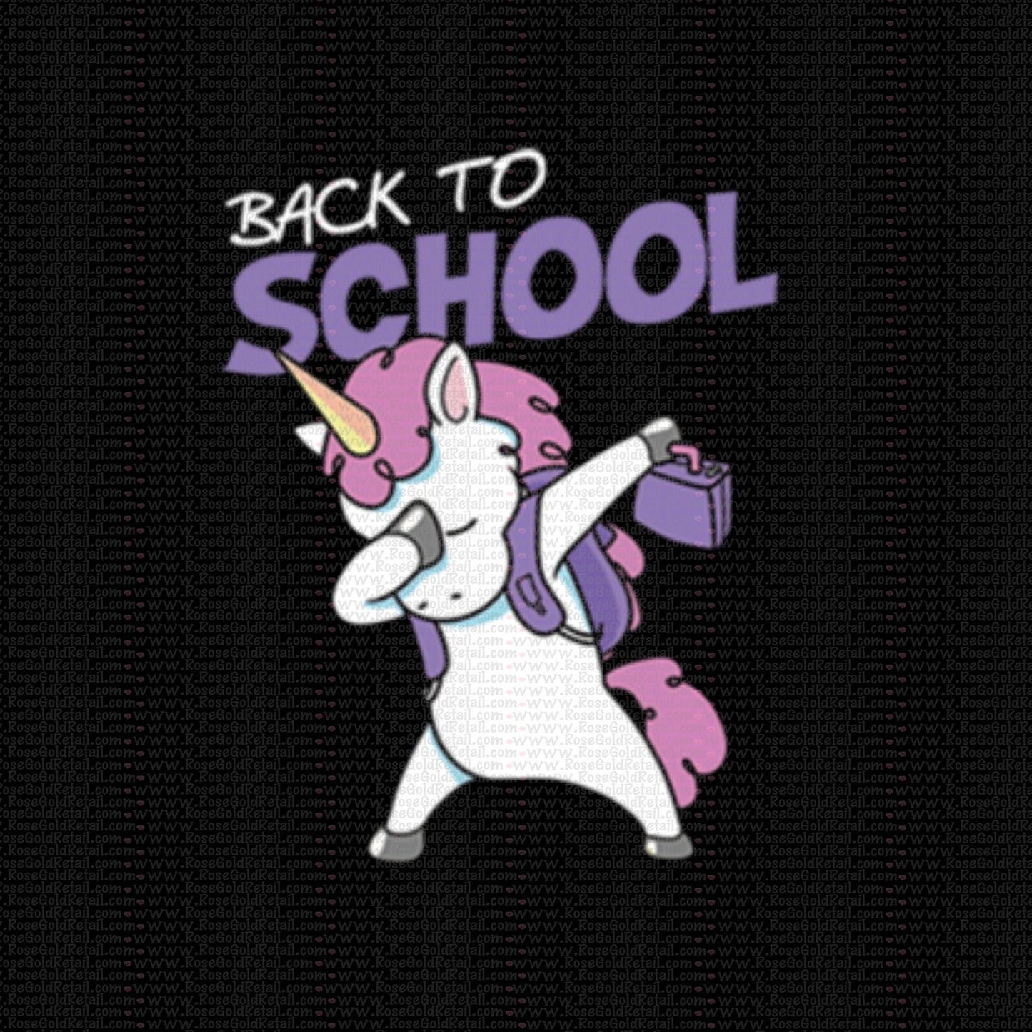 Back to school - Kids- Unicorn Design - Ready to Press - Ready to Ship Screen Print for Kids