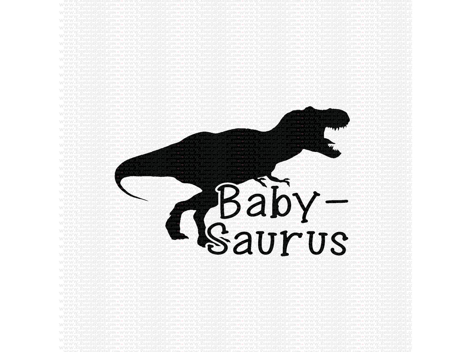 Baby Saurus Screen Print Design - Ready to Press - Ready to Ship