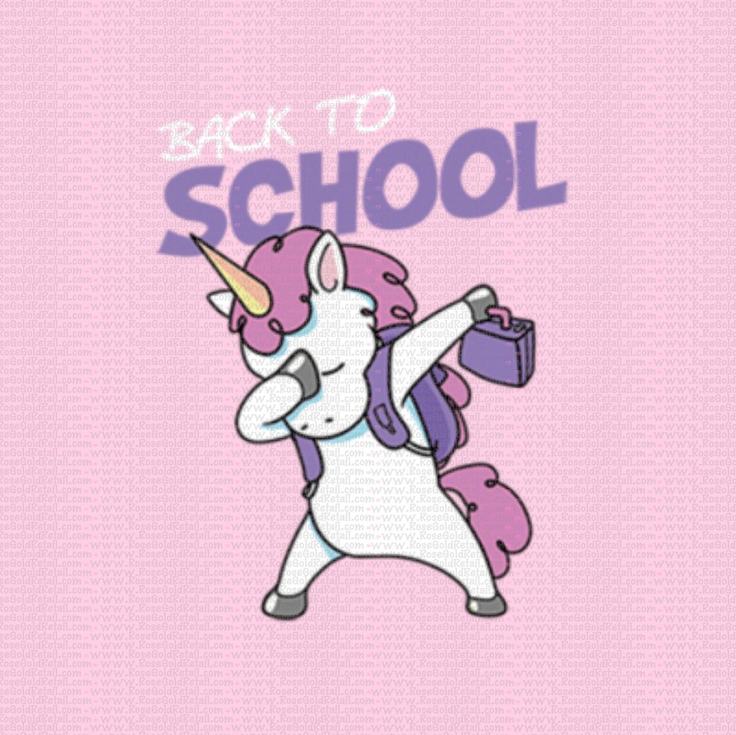 Back to school - Kids- Unicorn Design - Ready to Press - Ready to Ship Screen Print for Kids