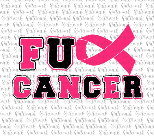 F Cancer Breast Cancer Awareness PNG Digital Download October