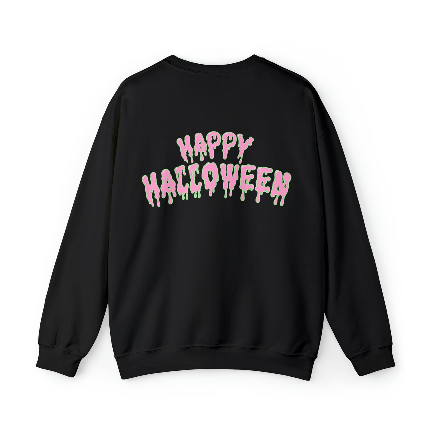 Pastel Halloween Candy Apple Sweatshirt, Front & Back Design #PastelHalloween #Halloween #CandyApple Unisex Heavy Blend™ Crewneck Sweatshirt