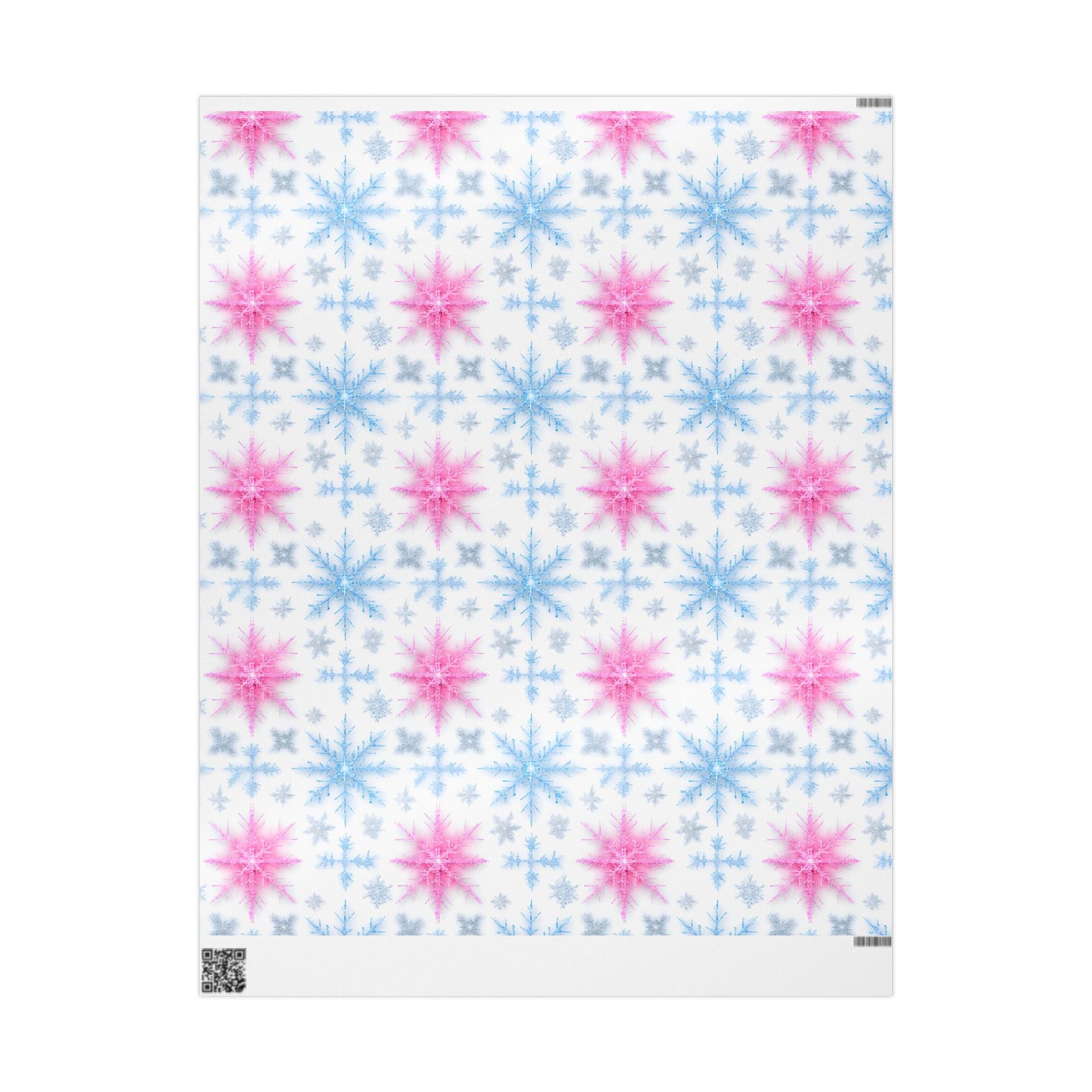 Snowflake Wrapping Paper, Holiday Gift Wrap, Christmas Present Decoration, Winter Gift Packaging, Festive Snowflake Print