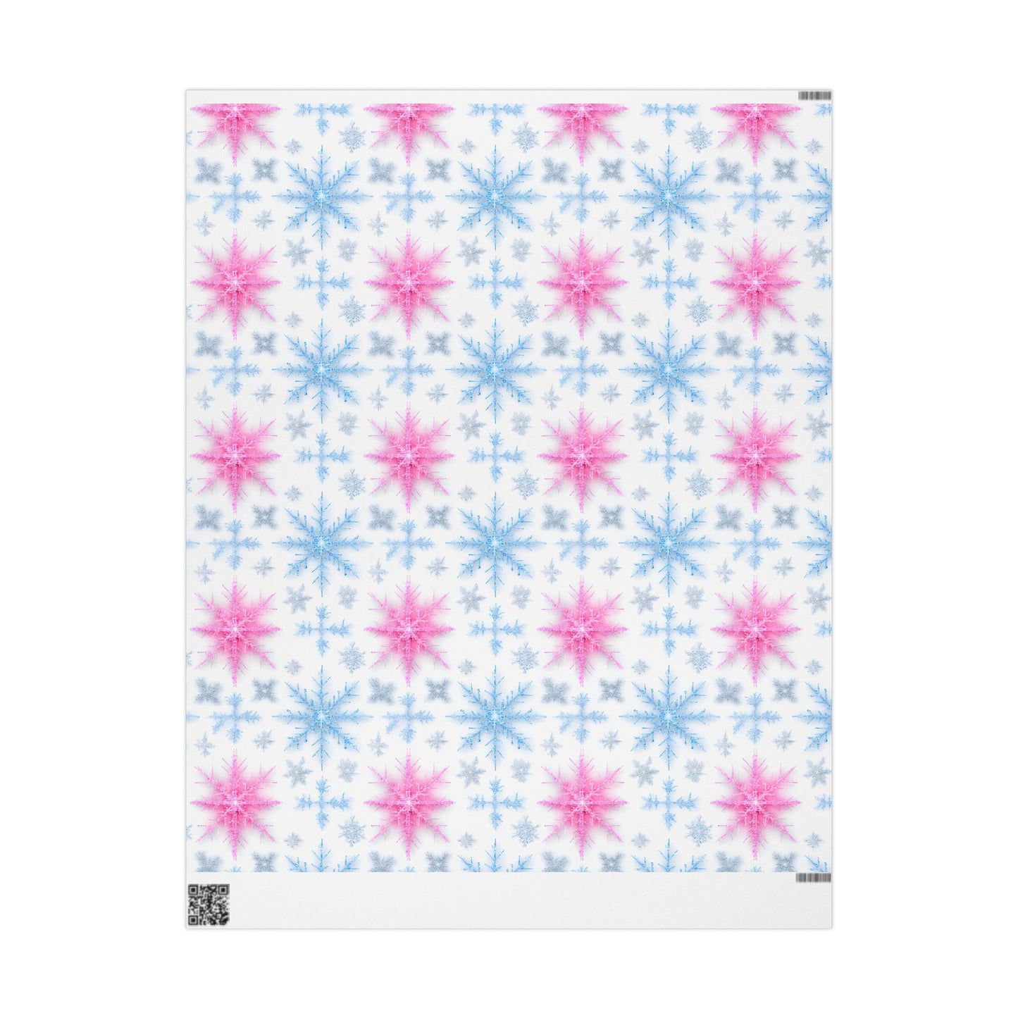 Snowflake Wrapping Paper, Holiday Gift Wrap, Christmas Present Decoration, Winter Gift Packaging, Festive Snowflake Print