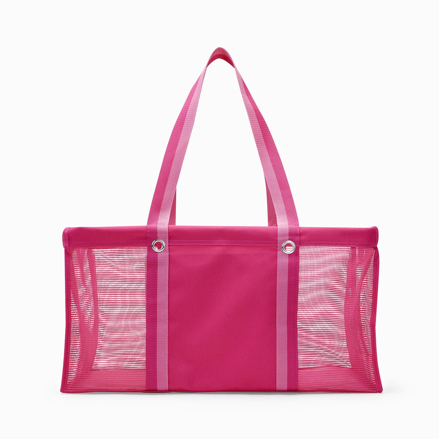 Thirty-One Mesh Large Utility Tote - Hibiscus Pink Mesh