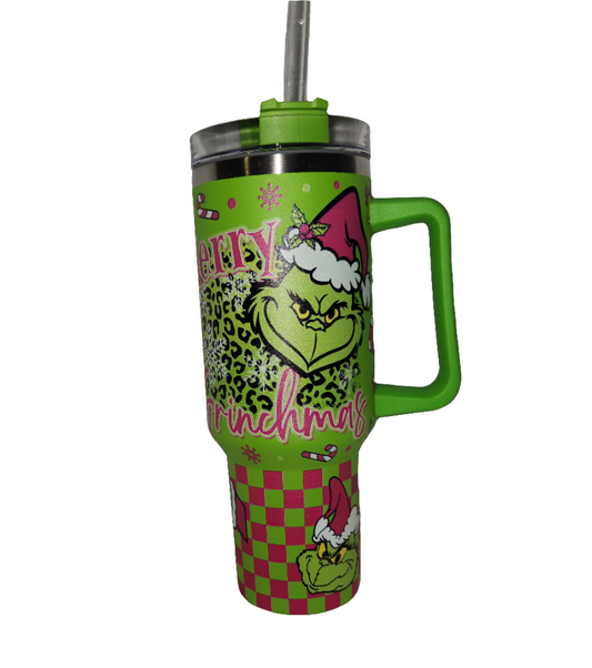 40 oz Tumbler Grinch Tumbler Cup