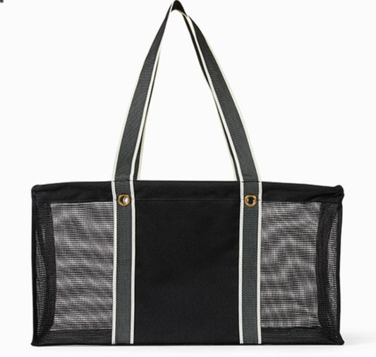 Thirty-One Mesh Large Utility Tote - Black Mesh