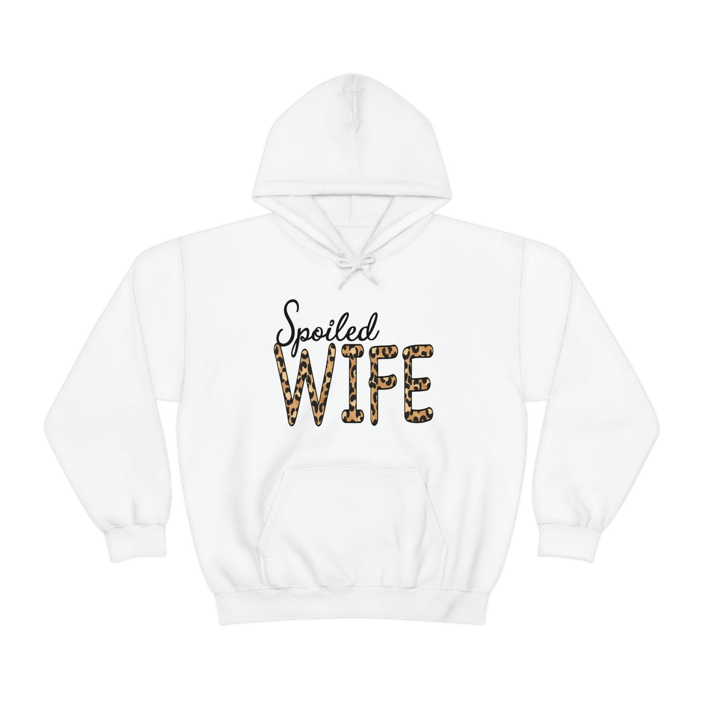 Spoiled Wife Hoodie with Leopard Print