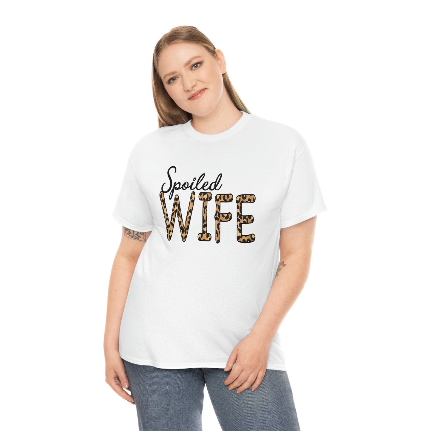 Spoiled Wife Shirt! Leopard Print Spoiled Wife TShirt