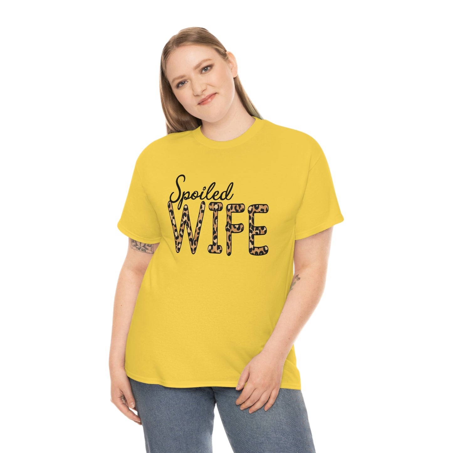 Spoiled Wife Shirt! Leopard Print Spoiled Wife TShirt