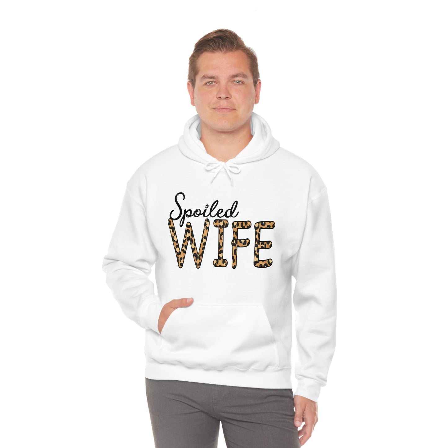 Spoiled Wife Hoodie with Leopard Print