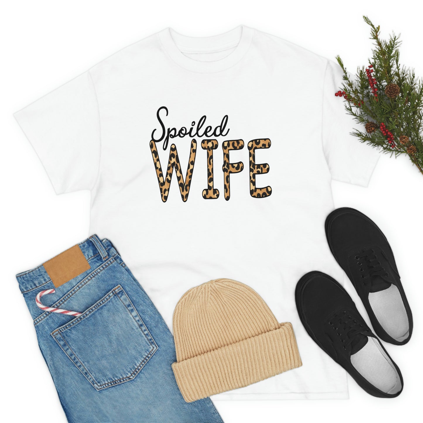 Spoiled Wife Shirt! Leopard Print Spoiled Wife TShirt