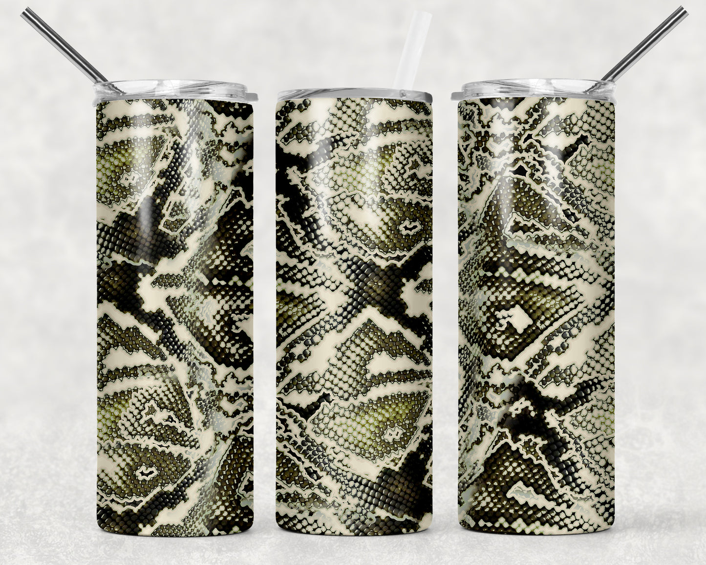 Snake Skin Tumbler, 20oz Tumblr, Hot or Cold Beverage Holder