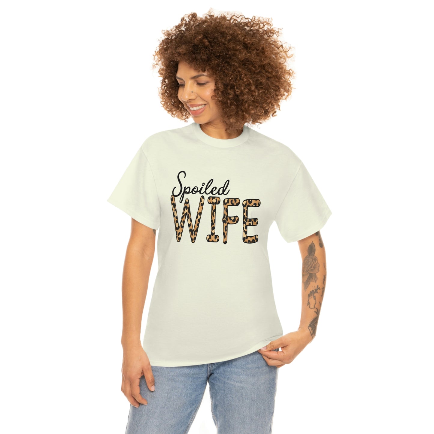 Spoiled Wife Shirt! Leopard Print Spoiled Wife TShirt