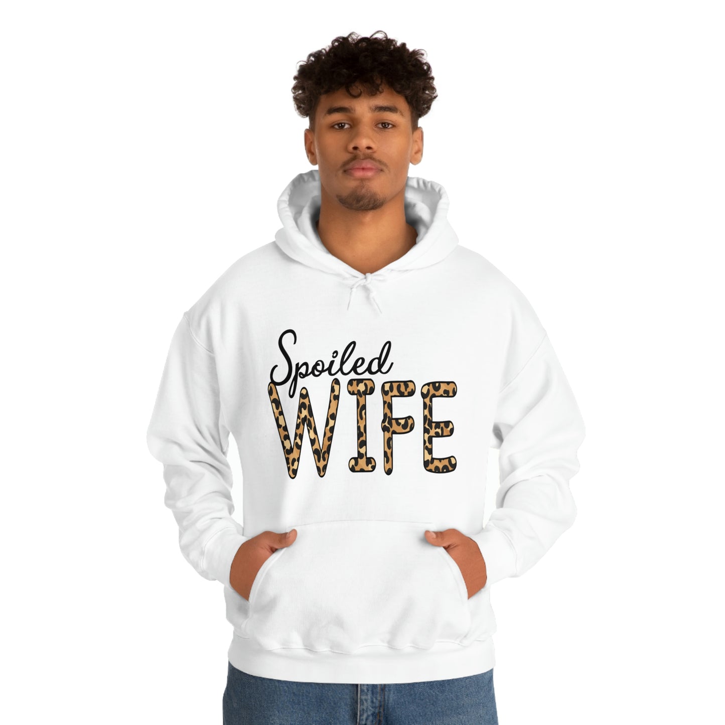 Spoiled Wife Hoodie with Leopard Print