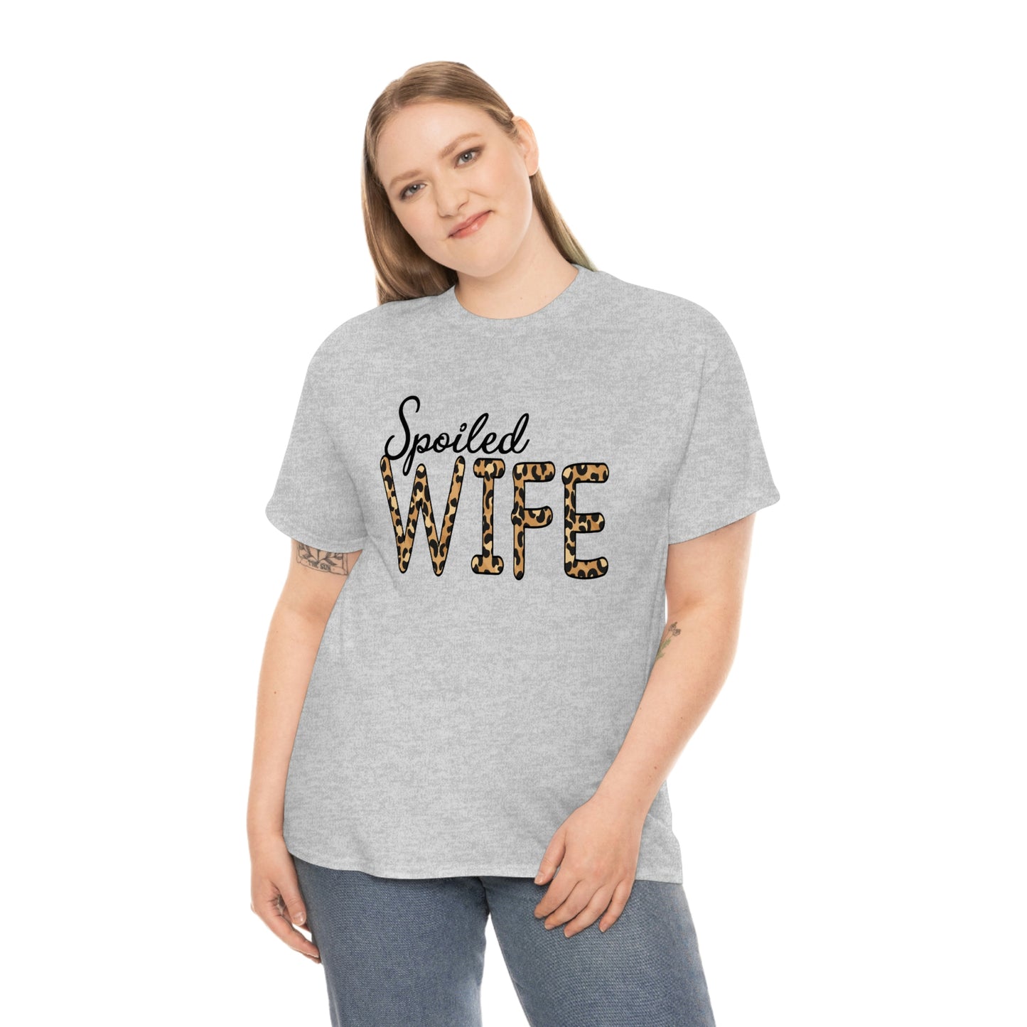 Spoiled Wife Shirt! Leopard Print Spoiled Wife TShirt