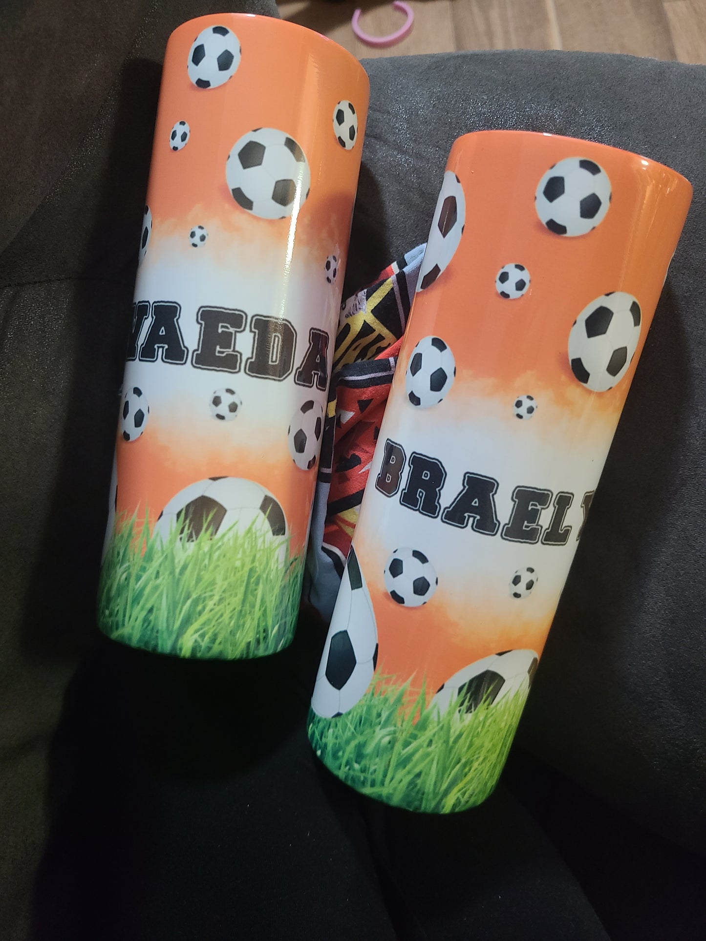 Custom 20oz Tumbler Cup for Soccer Sport Team