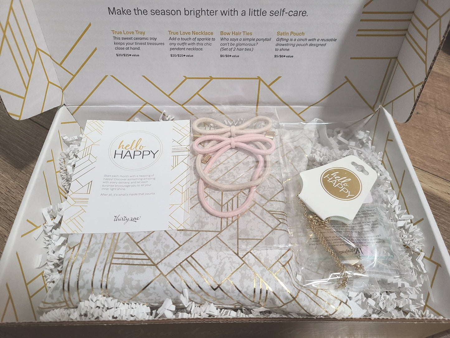 Hello Happy Bag - Love, necklace gift set