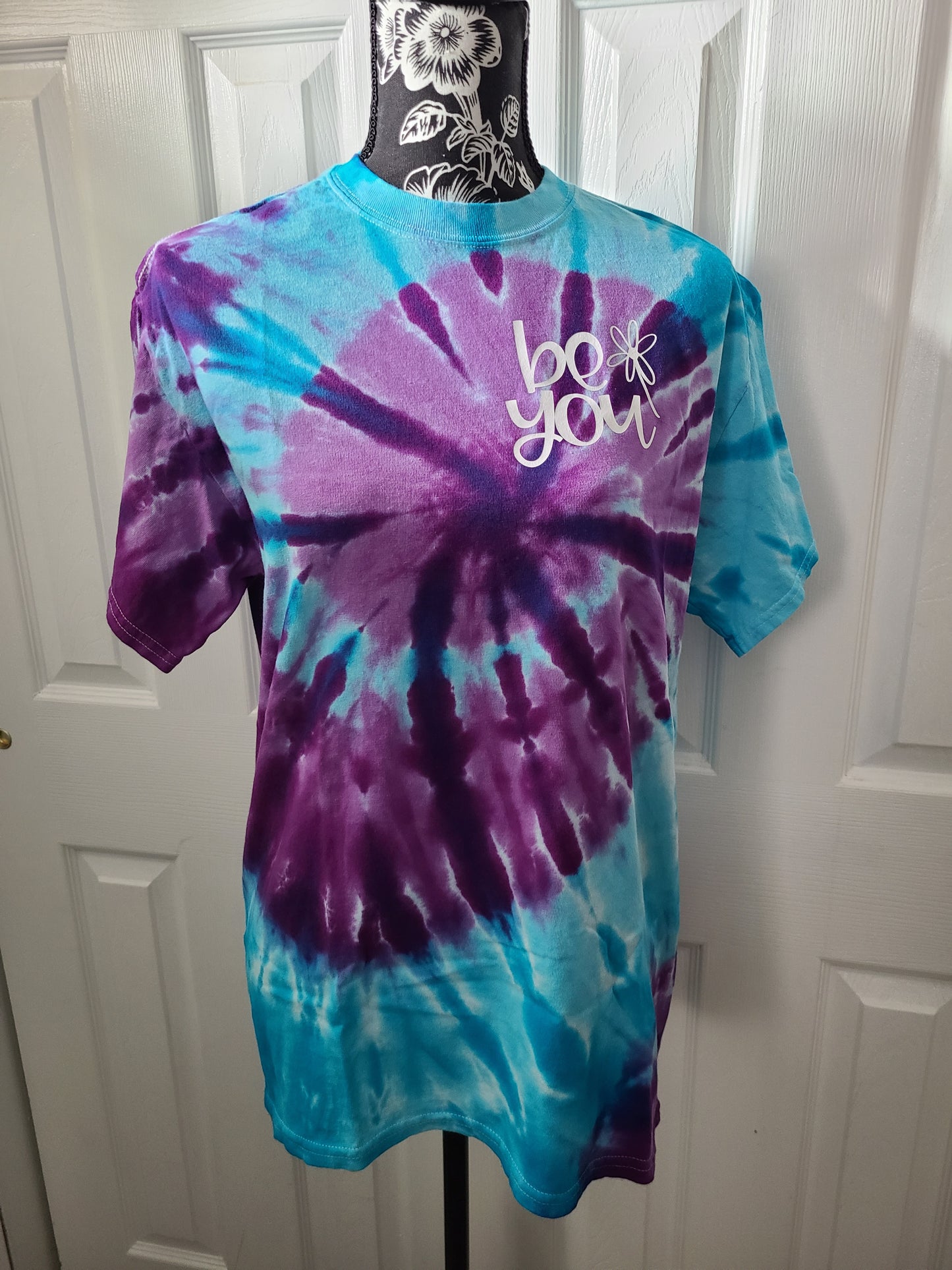 Be You Tie-Dye Blue & Purple Shirt Size Medium