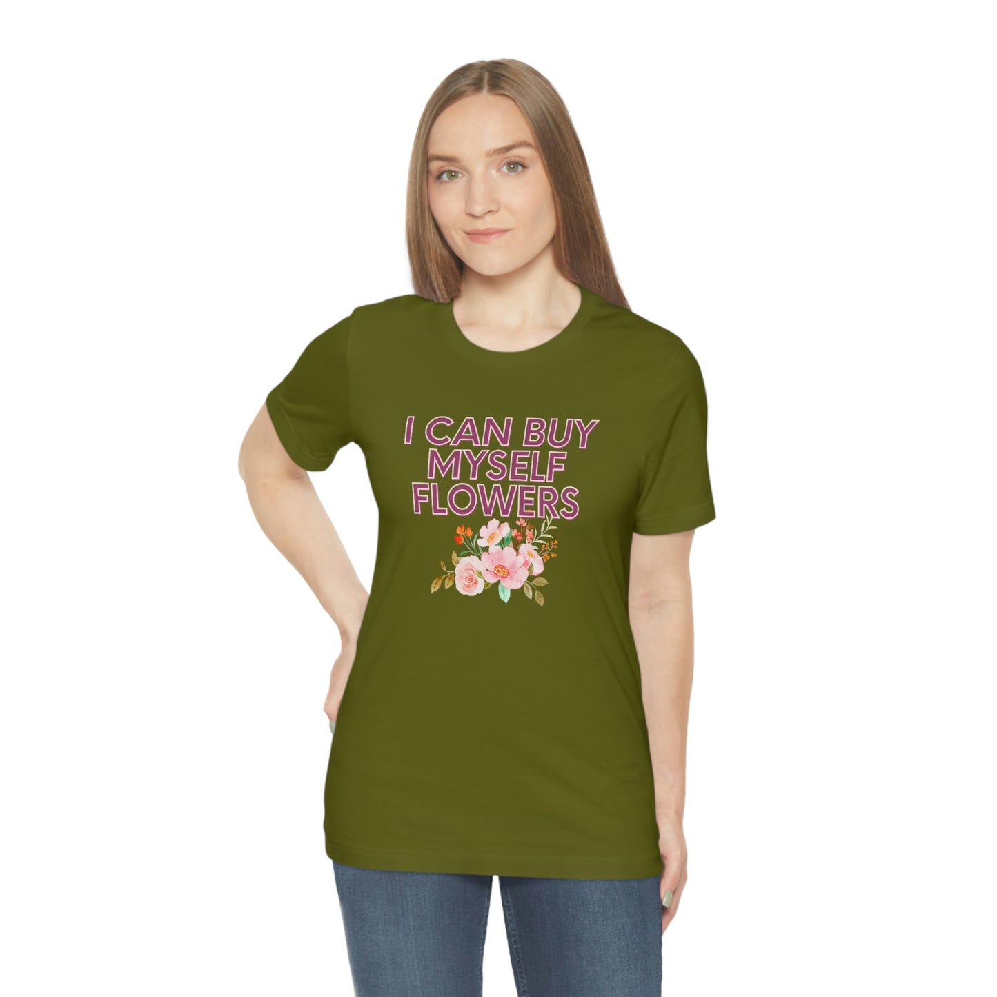 I can buy myself flowers shirt Short Sleeve Tee Miley Cyrus Flowers