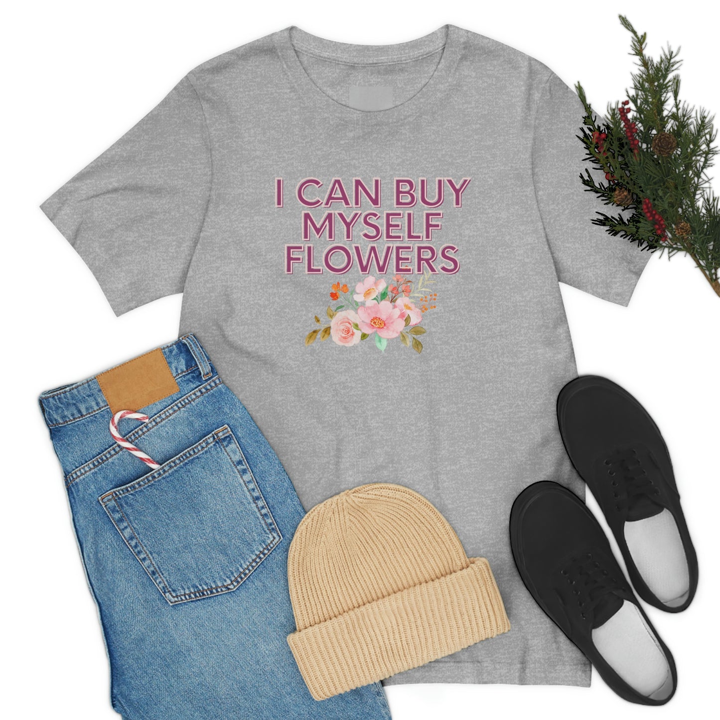 I can buy myself flowers shirt Short Sleeve Tee Miley Cyrus Flowers