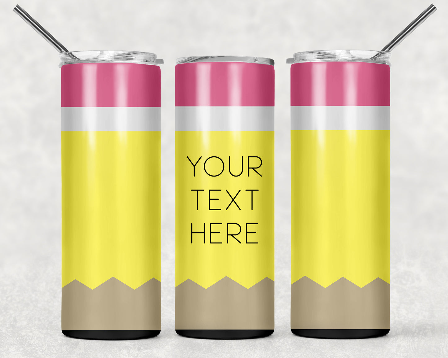 Pencil Tumbler, 20oz Tumblr, Hot or Cold Beverage Holder **CUSTOM**