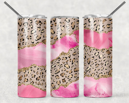 Leopard and Color Swirl - MULTIPLE DESIGNS! Tumbler, 20oz Tumblr, Hot or Cold Beverage Holder