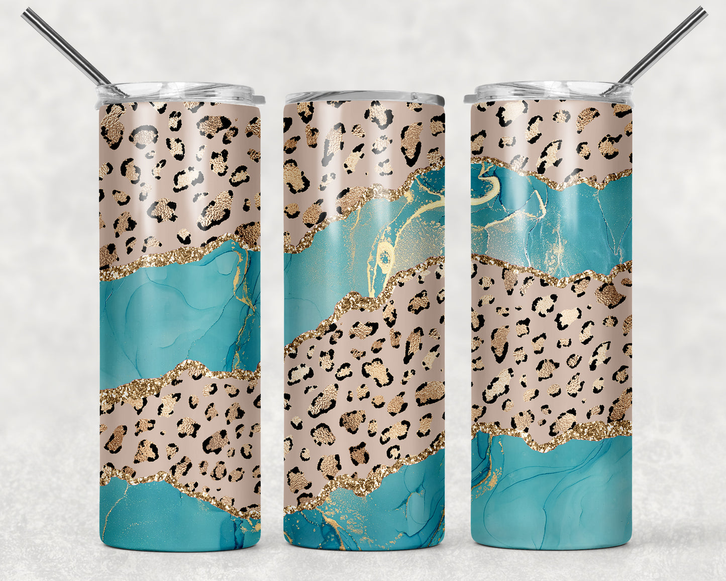 Leopard and Color Swirl - MULTIPLE DESIGNS! Tumbler, 20oz Tumblr, Hot or Cold Beverage Holder