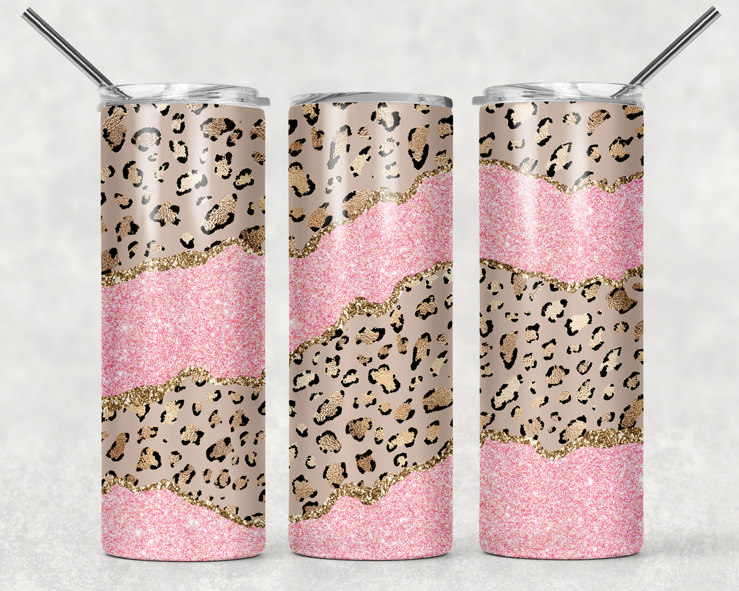 Leopard and Color Swirl - MULTIPLE DESIGNS! Tumbler, 20oz Tumblr, Hot or Cold Beverage Holder