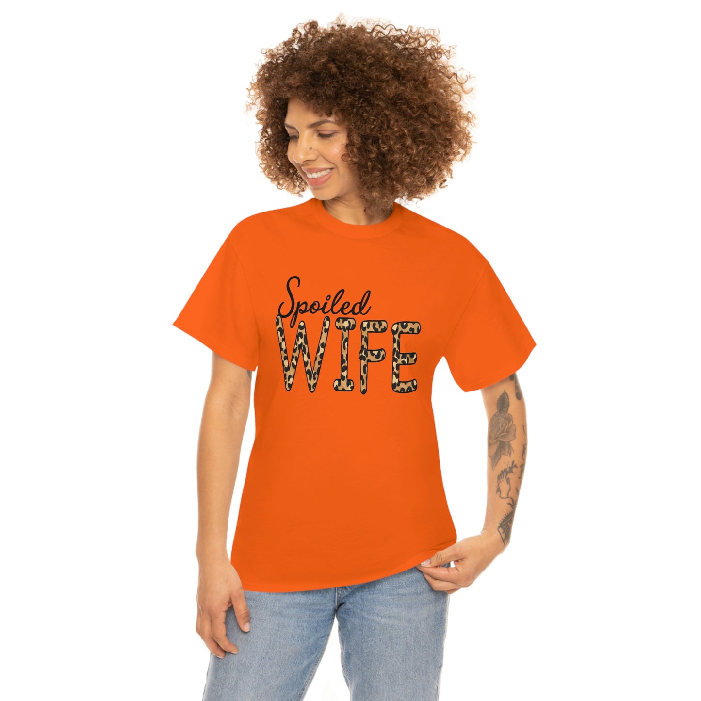 Spoiled Wife Shirt! Leopard Print Spoiled Wife TShirt