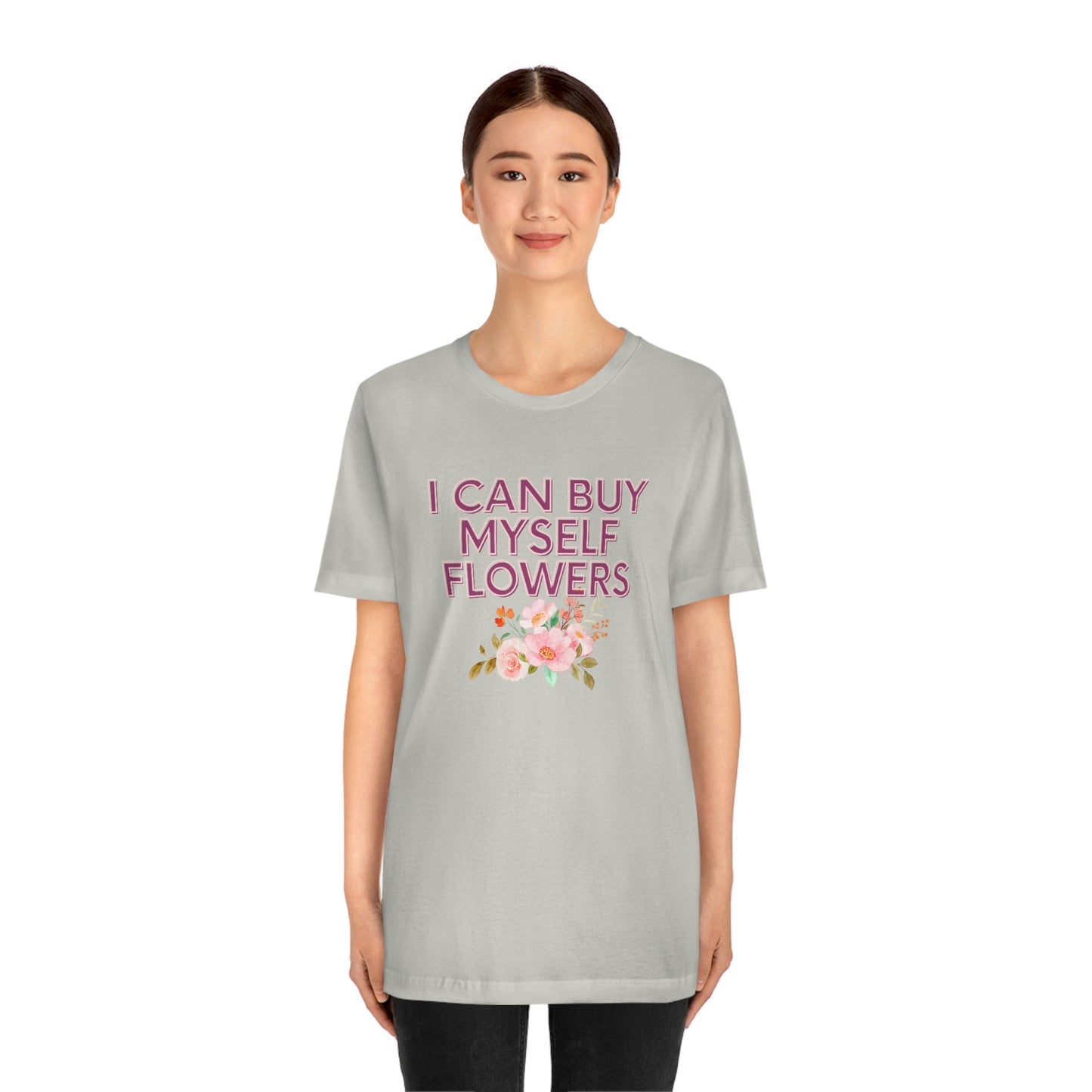 I can buy myself flowers shirt Short Sleeve Tee Miley Cyrus Flowers