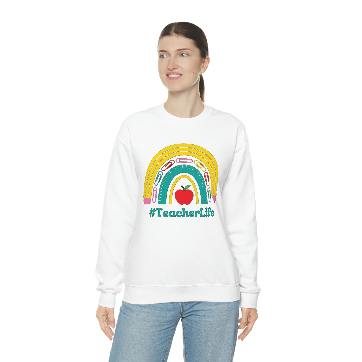 Teacher Life Sweater | Gift for teacher | Unisex Heavy Blend Crewneck Sweatshirt | #TeacherLife