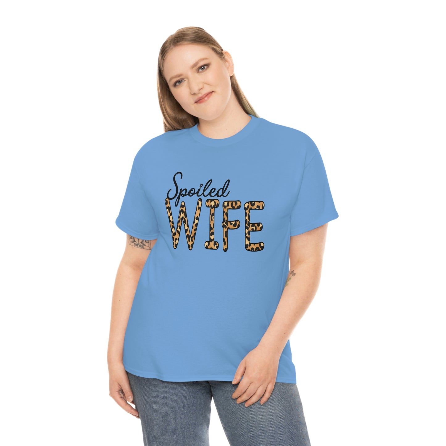 Spoiled Wife Shirt! Leopard Print Spoiled Wife TShirt