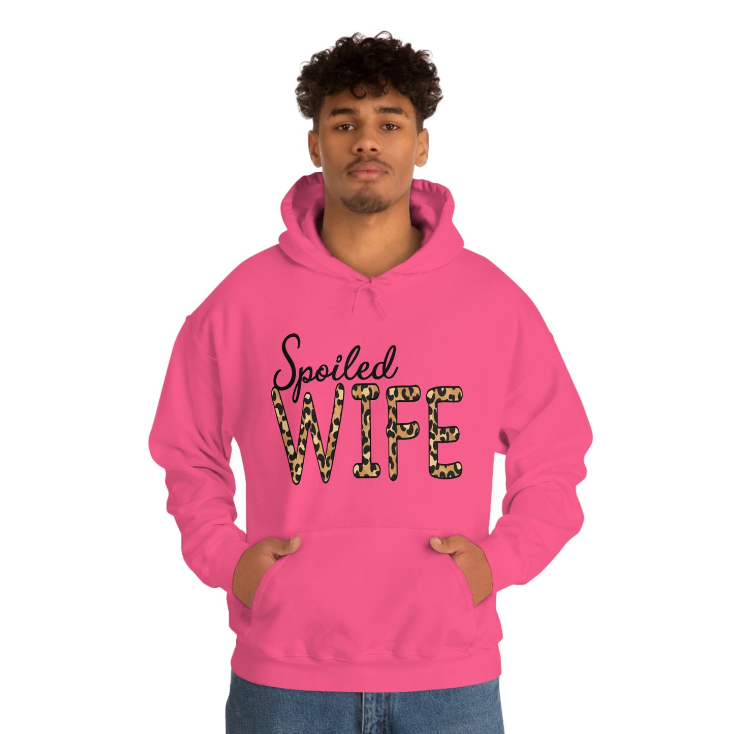 Spoiled Wife Hoodie with Leopard Print