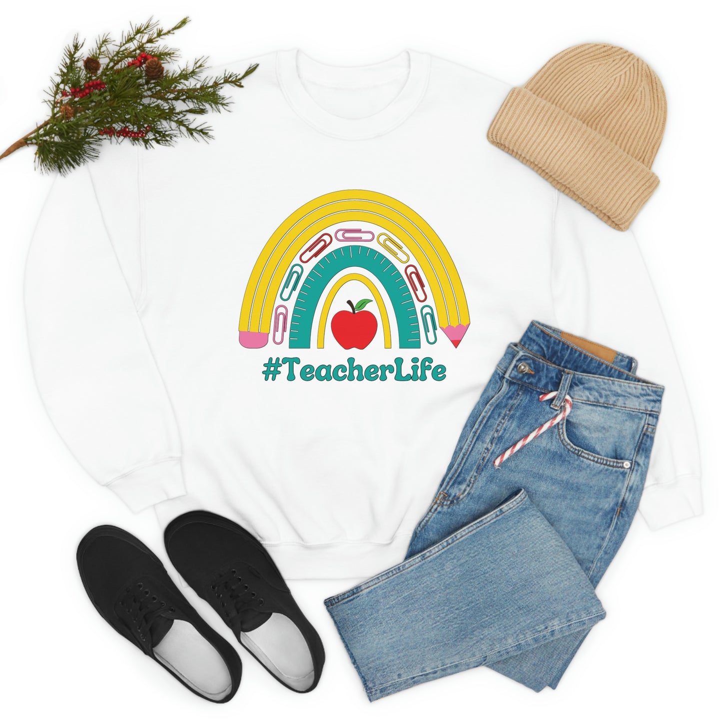 Teacher Life Sweater | Gift for teacher | Unisex Heavy Blend Crewneck Sweatshirt | #TeacherLife