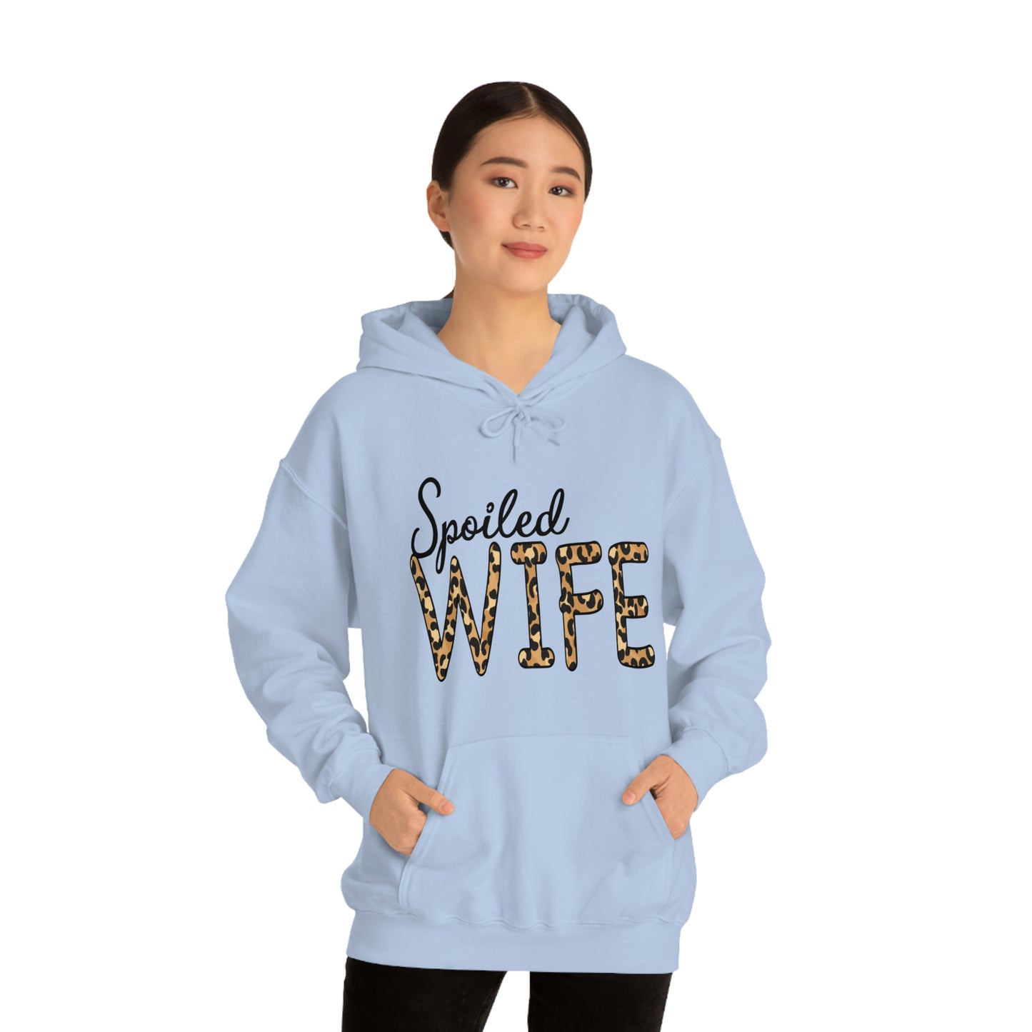 Spoiled Wife Hoodie with Leopard Print