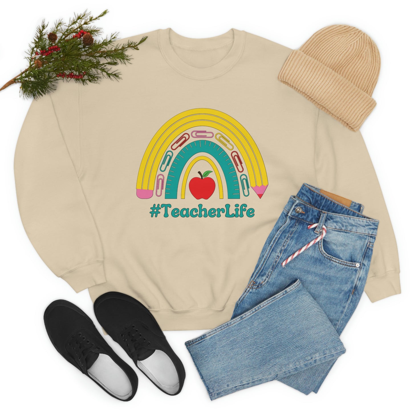 Teacher Life Sweater | Gift for teacher | Unisex Heavy Blend Crewneck Sweatshirt | #TeacherLife