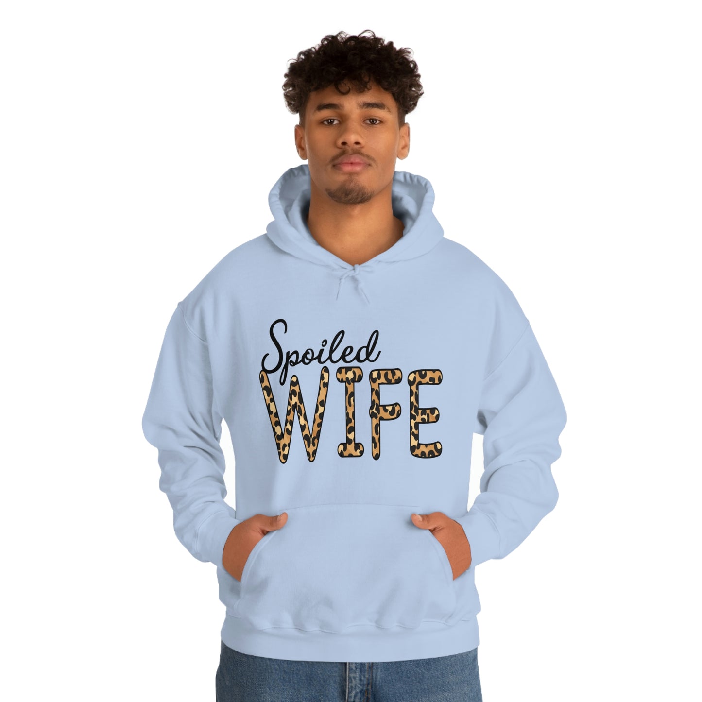 Spoiled Wife Hoodie with Leopard Print