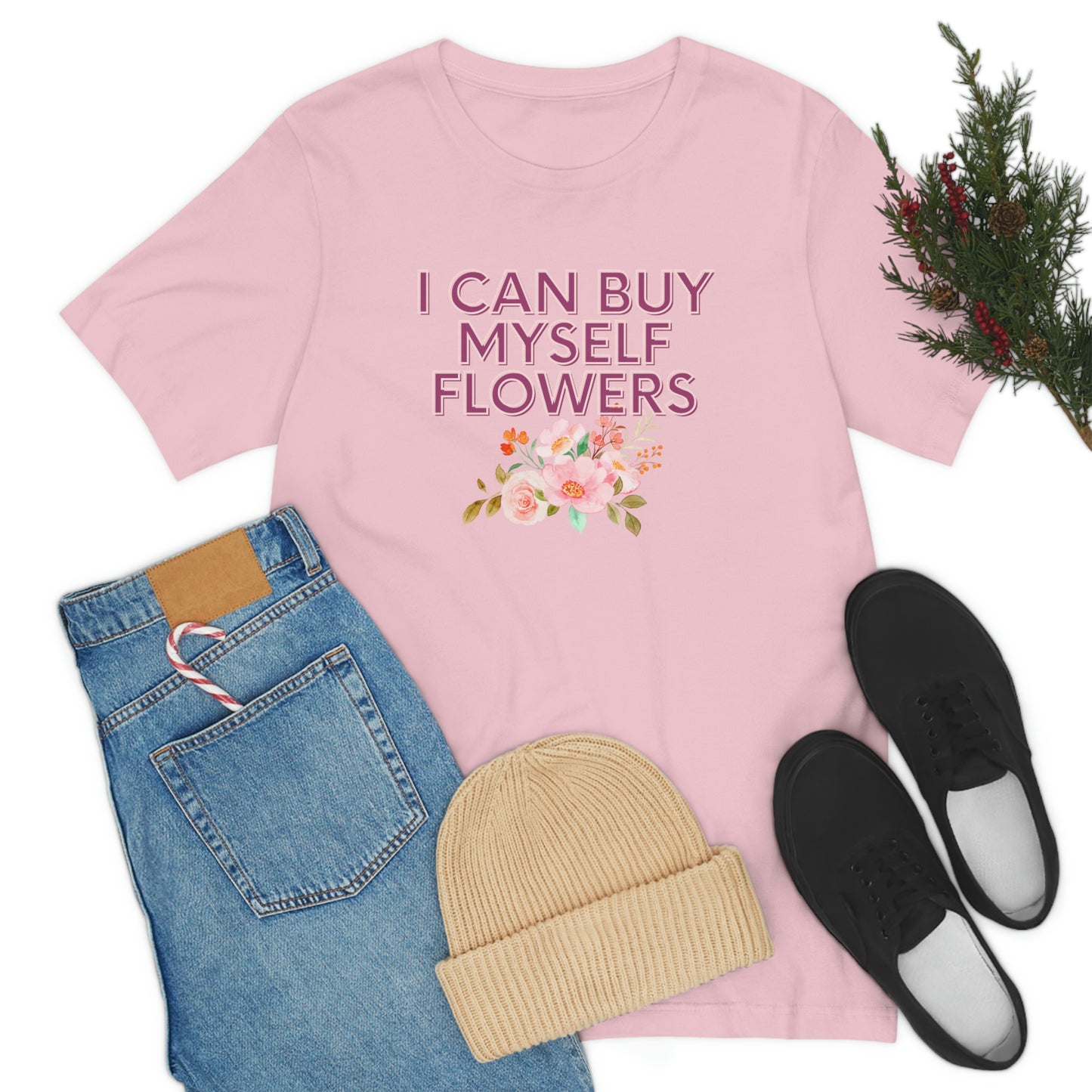 I can buy myself flowers shirt Short Sleeve Tee Miley Cyrus Flowers