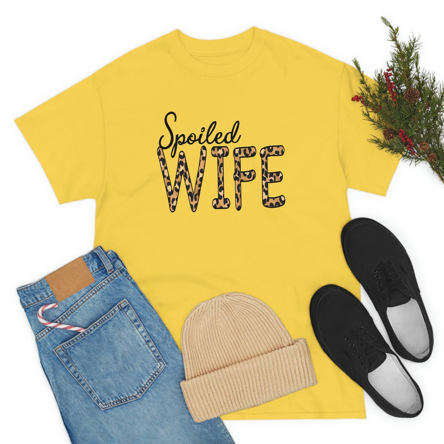 Spoiled Wife Shirt! Leopard Print Spoiled Wife TShirt