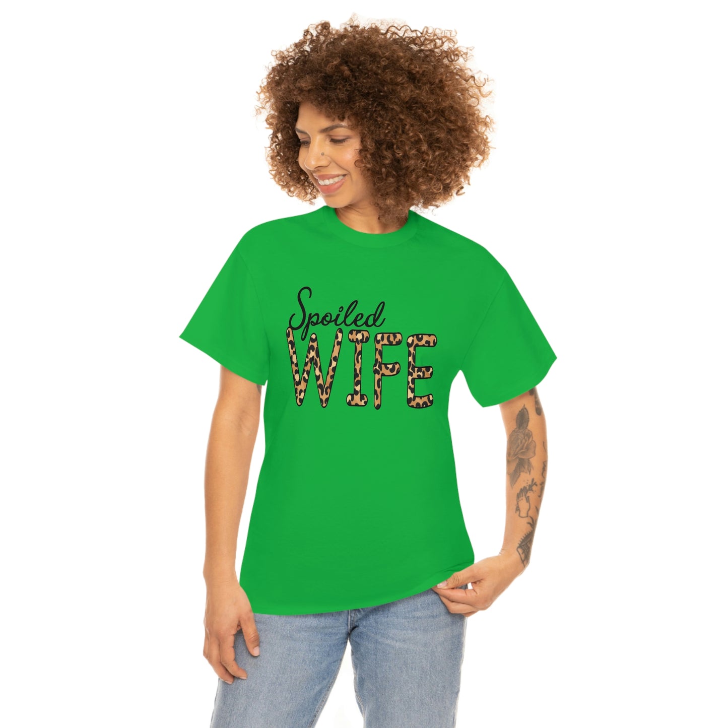 Spoiled Wife Shirt! Leopard Print Spoiled Wife TShirt