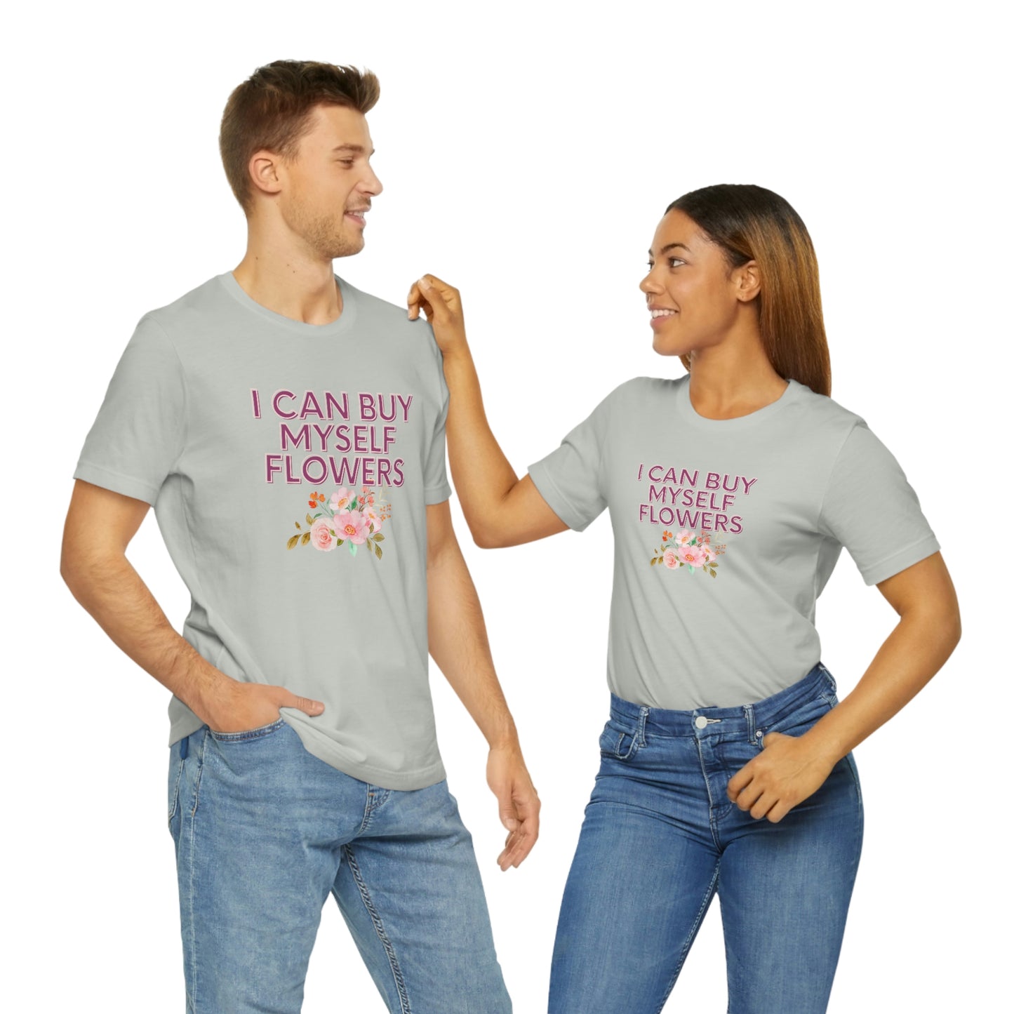 I can buy myself flowers shirt Short Sleeve Tee Miley Cyrus Flowers