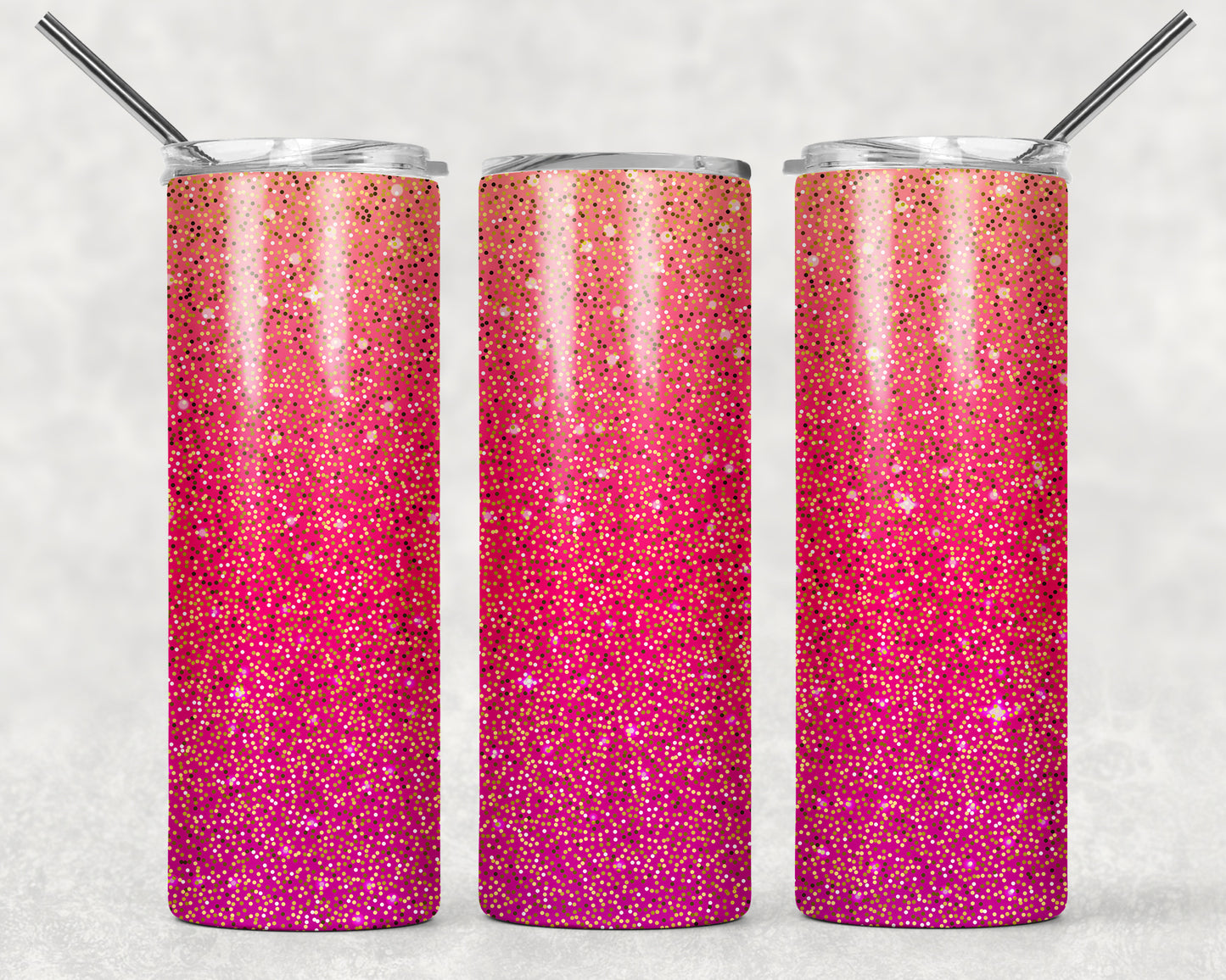 Bright Pink Tumbler, 20oz Tumblr, Hot or Cold Beverage Cup