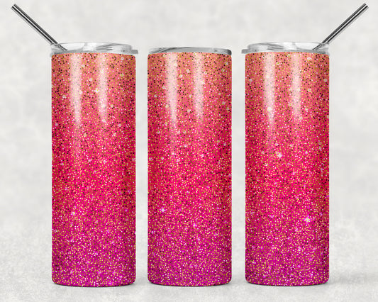 Bright Pink Tumbler, 20oz Tumblr, Hot or Cold Beverage Cup