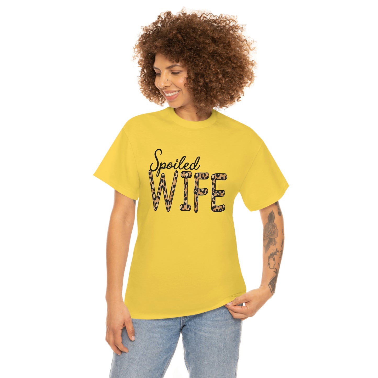 Spoiled Wife Shirt! Leopard Print Spoiled Wife TShirt