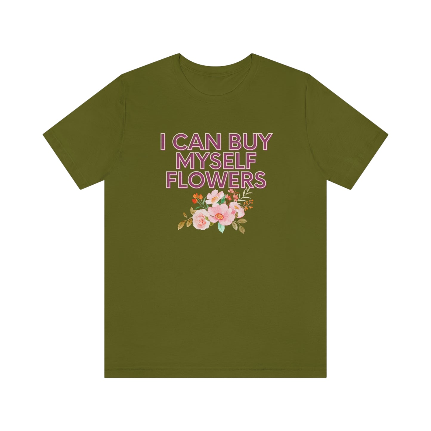 I can buy myself flowers shirt Short Sleeve Tee Miley Cyrus Flowers