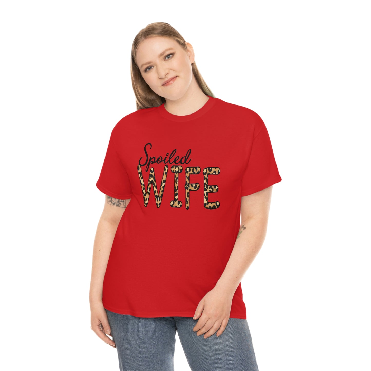 Spoiled Wife Shirt! Leopard Print Spoiled Wife TShirt