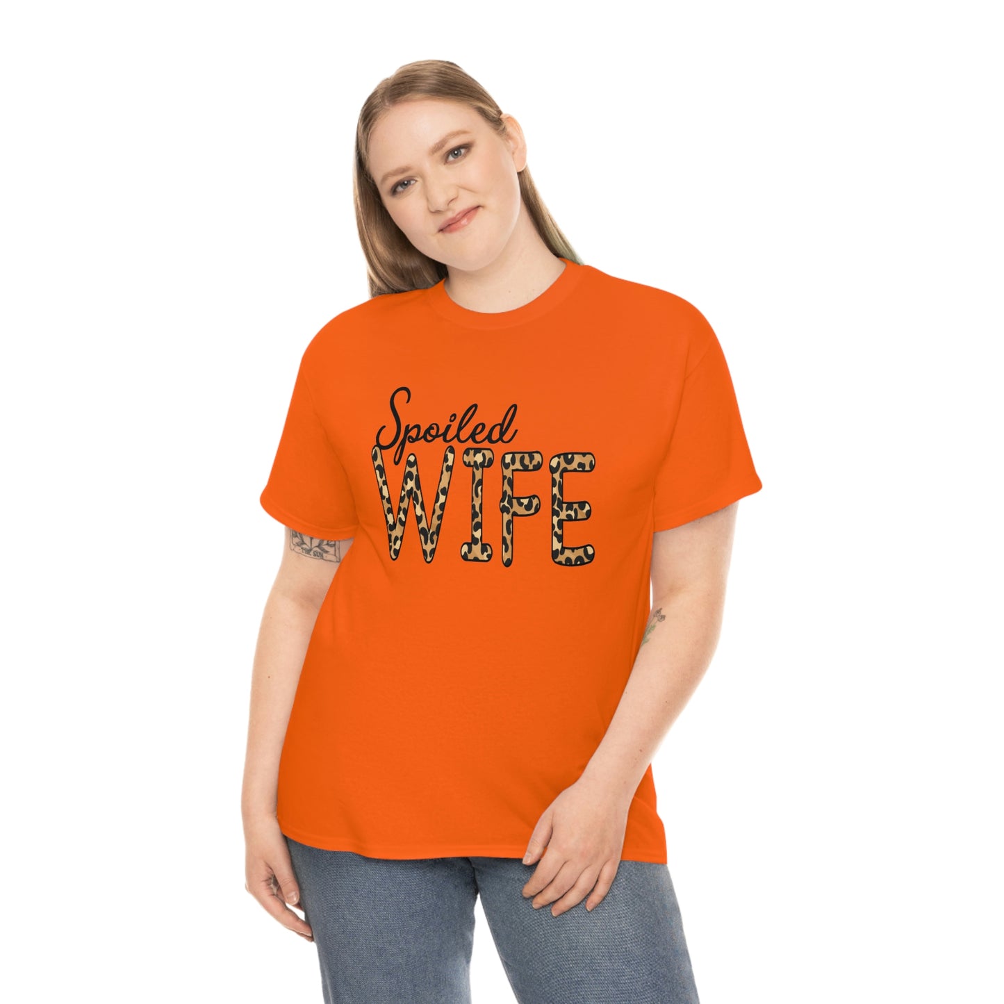 Spoiled Wife Shirt! Leopard Print Spoiled Wife TShirt