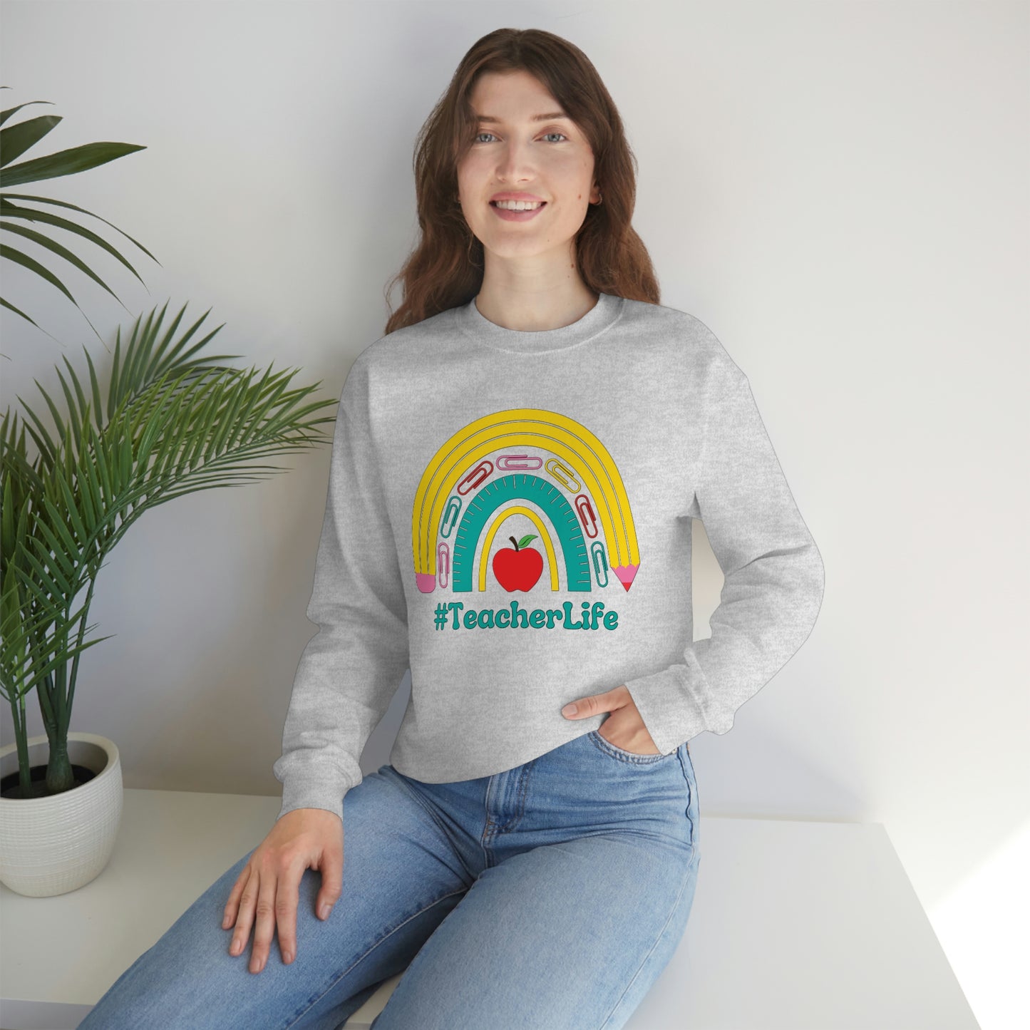 Teacher Life Sweater | Gift for teacher | Unisex Heavy Blend Crewneck Sweatshirt | #TeacherLife